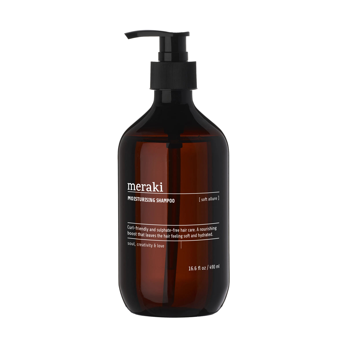 Meraki 'Soft Allure' Moisturising Shampoo - 490ml Pump Bottle