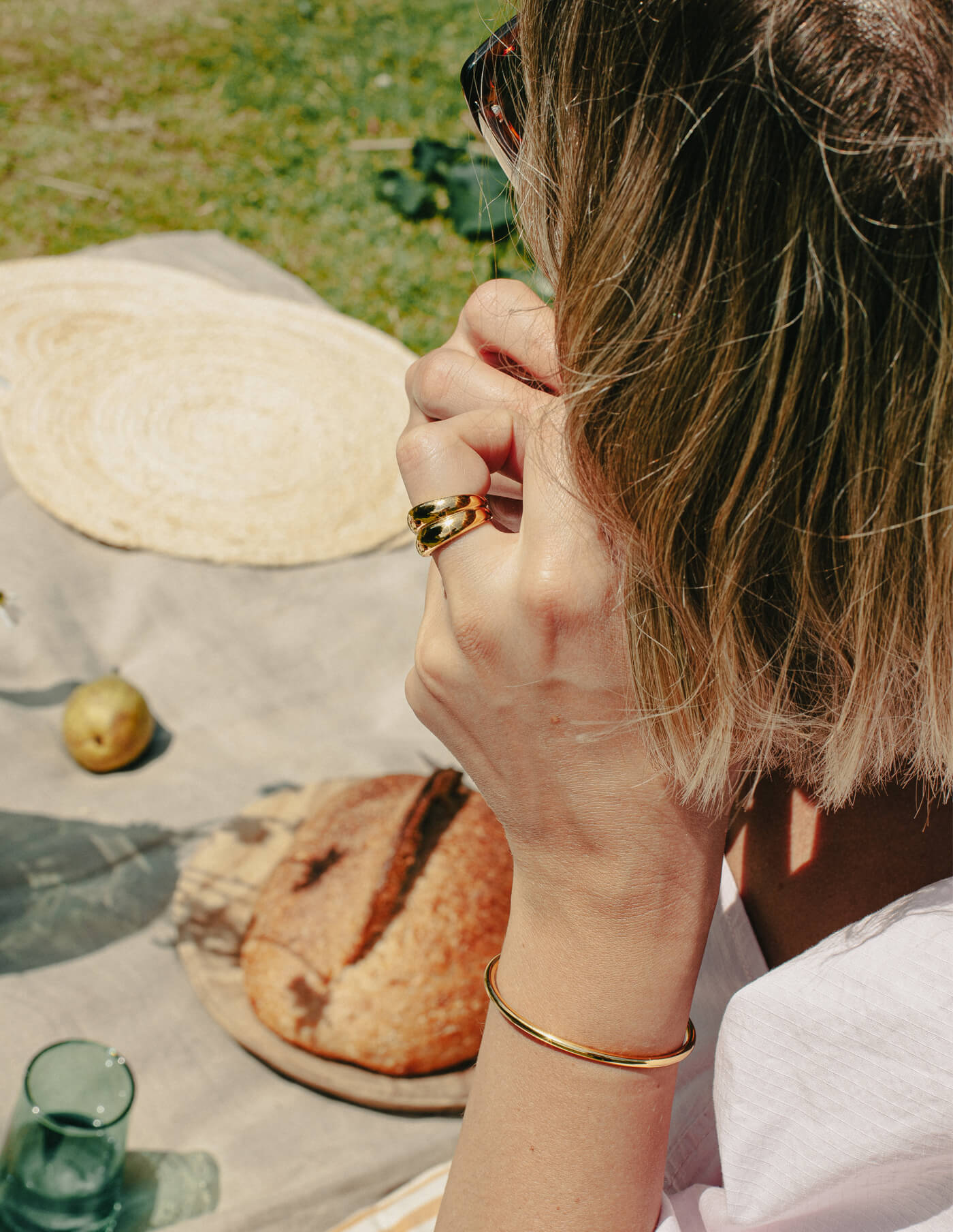 Gold Minimal Bangle | Waterproof | Gift Boxed | by Nordic Muse - Lifestory