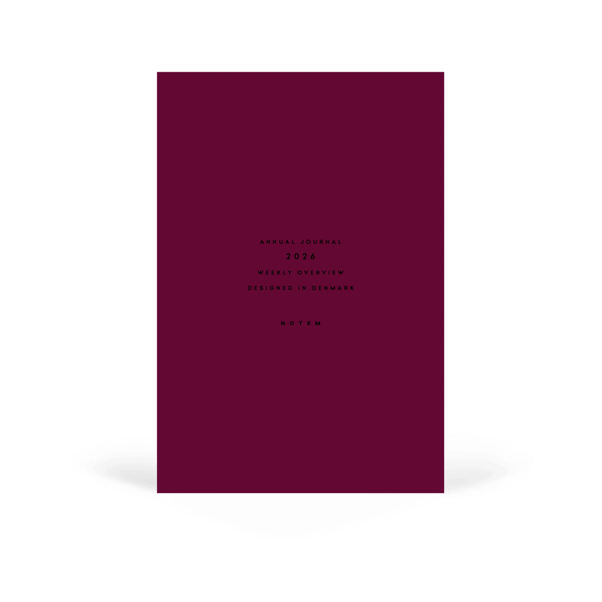 Notem Studio ALVA A5 Annual Journal 2027 - 3 Colours Available - Lifestory