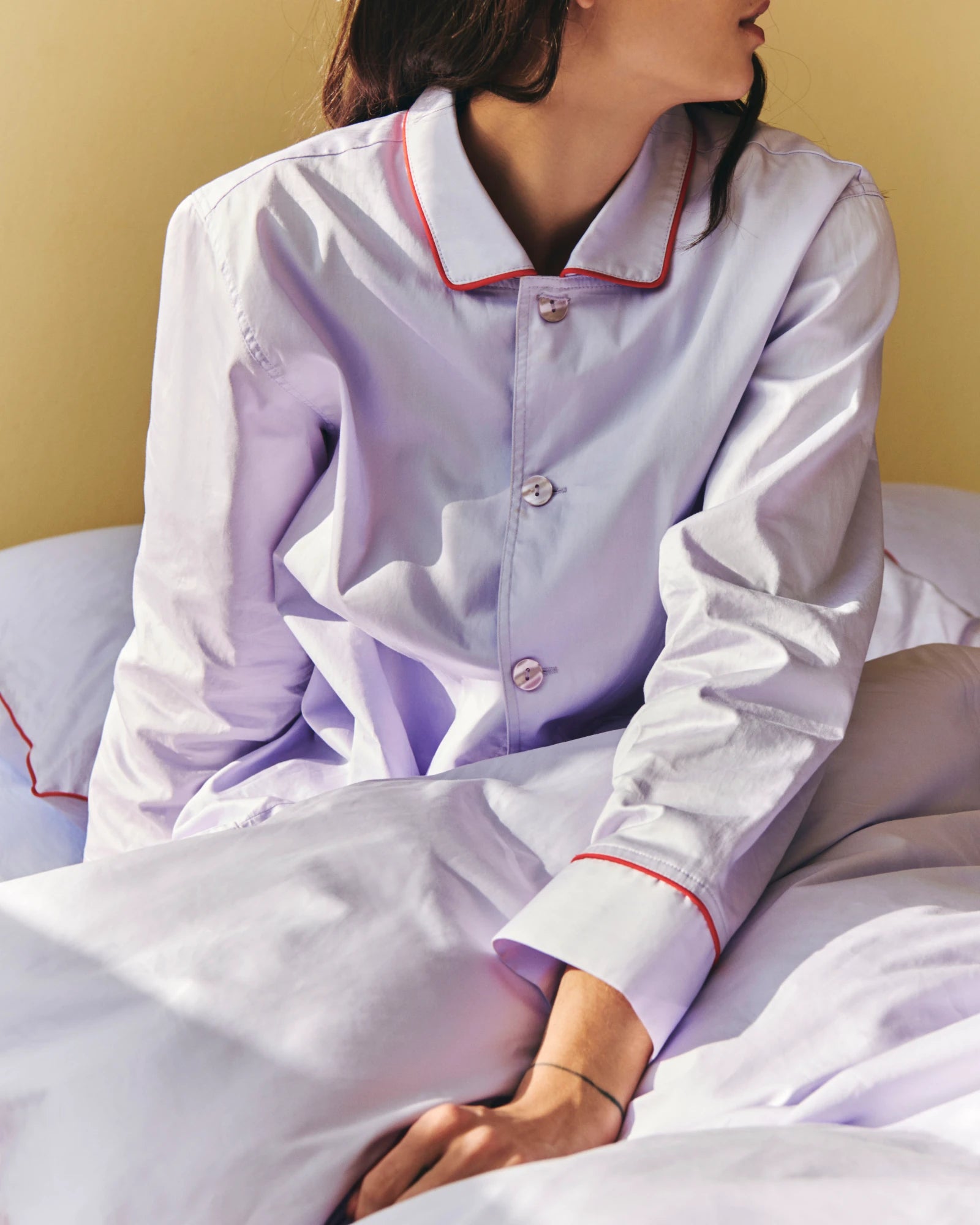HAY Outline Long Sleeve Pyjama Shirt - Unisex - Lifestory