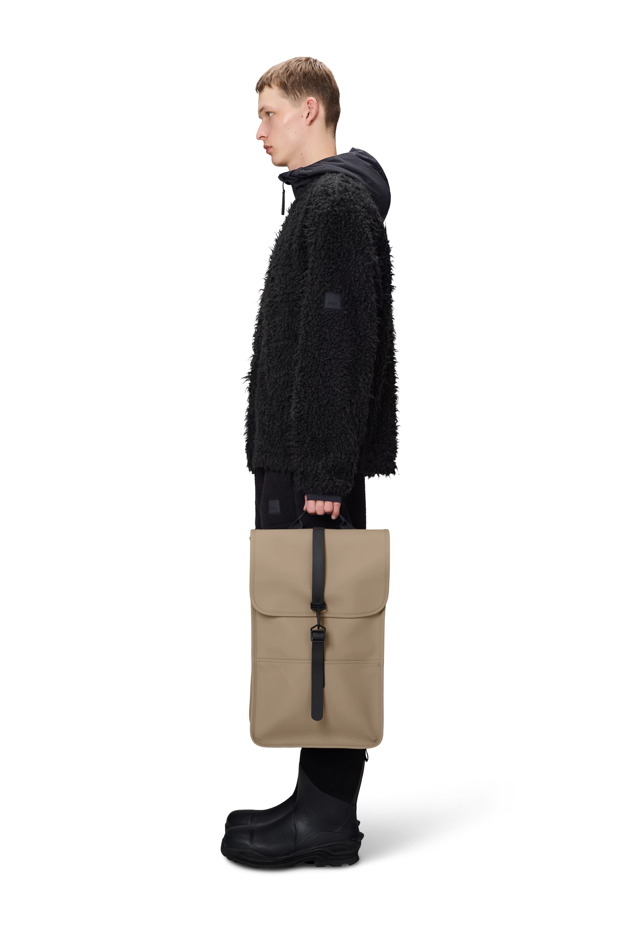 Rains Backpack in Beige | Waterproof - Lifestory