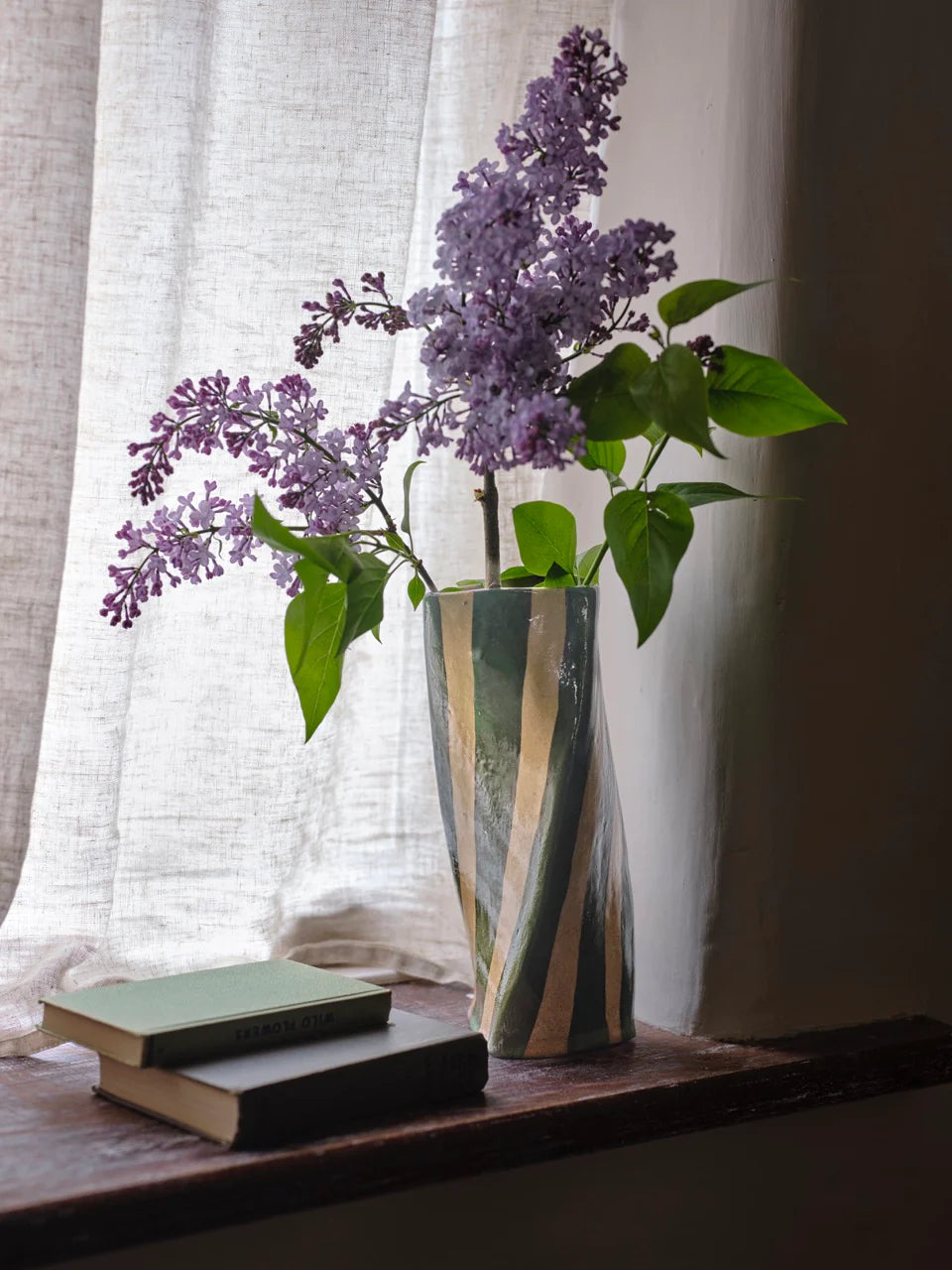 Rosie Gore Stripe Twist Vase in Various Colours - Lifestory