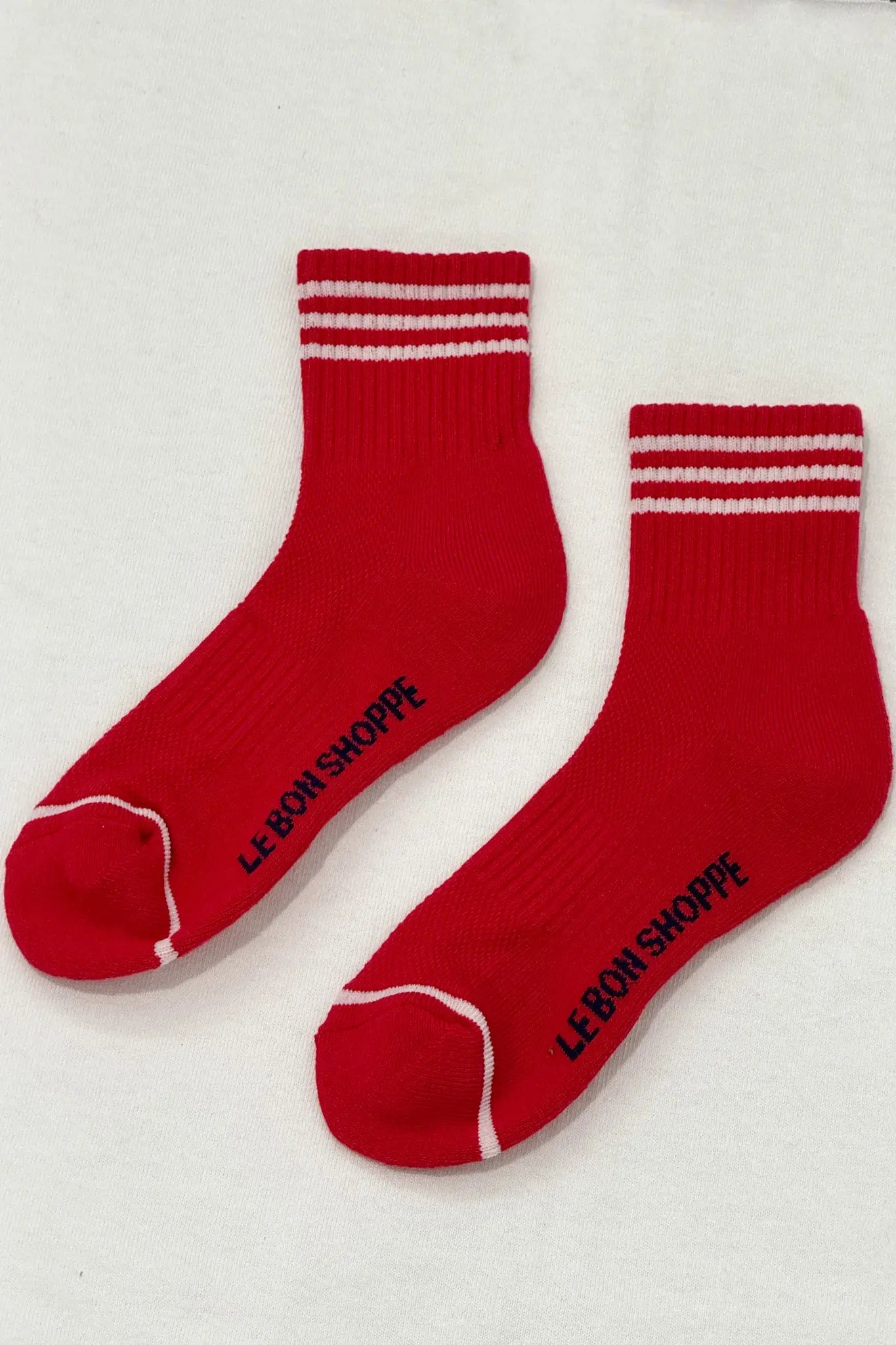 Le Bon Shoppe Girlfriend Socks in Scarlet