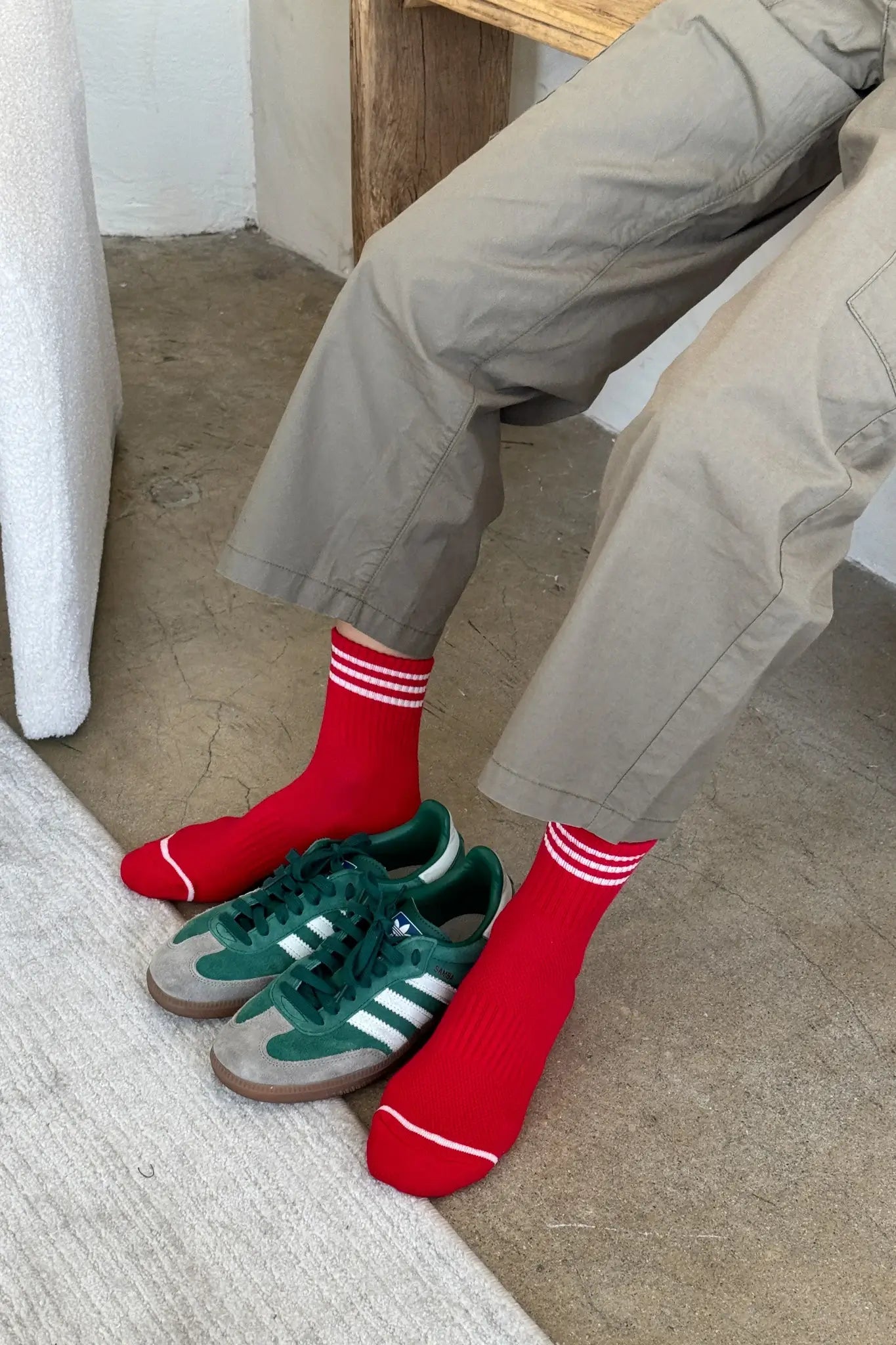 Le Bon Shoppe Girlfriend Socks in Scarlet