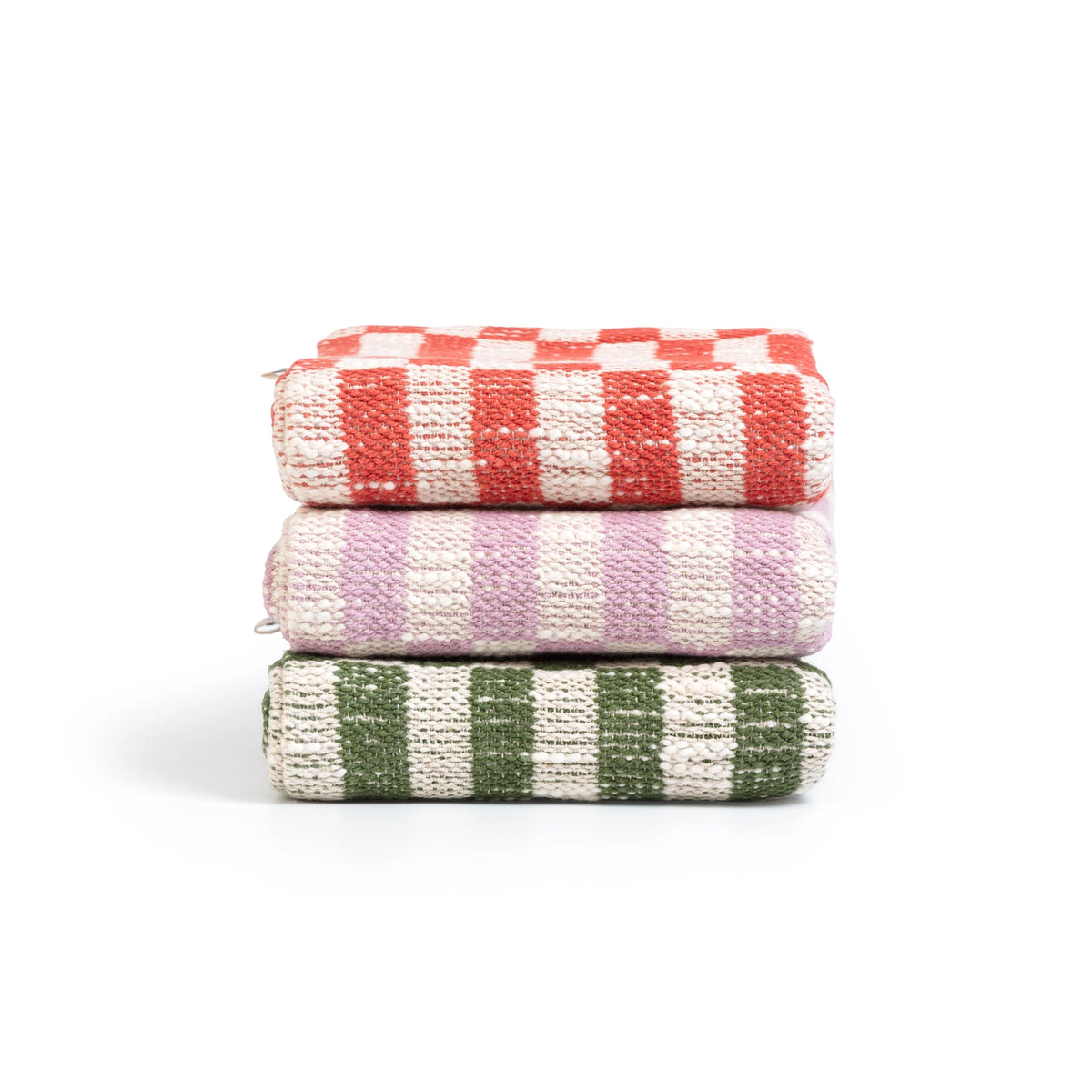 Sophie Home Blok Woven Square Cushion Cover - Optional Inner | Orange