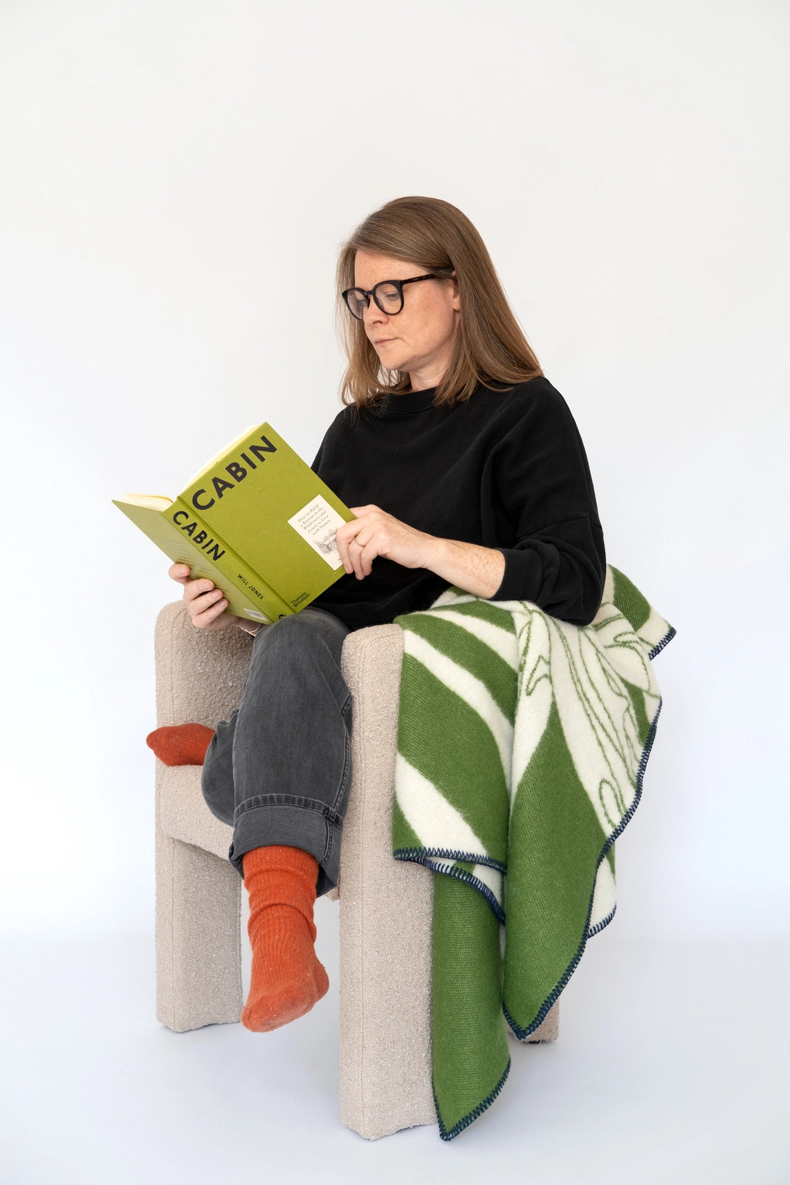 Wool 'Leaf' Blanket | Various Colours | by Sophie Home - Lifestory