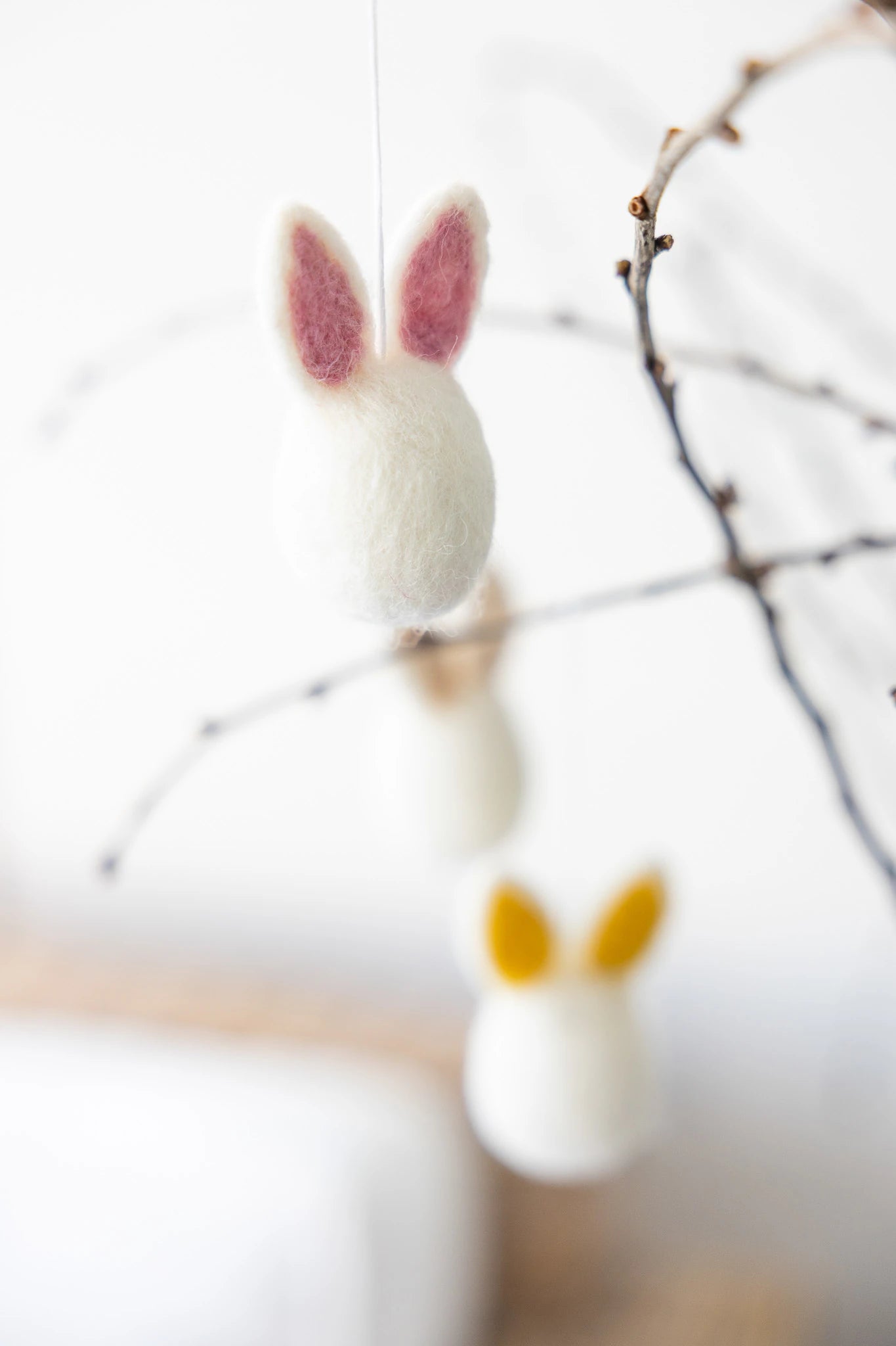 Hedvig Felt Hanging Easter Bunnies in Various Colours by Storefactory - Lifestory