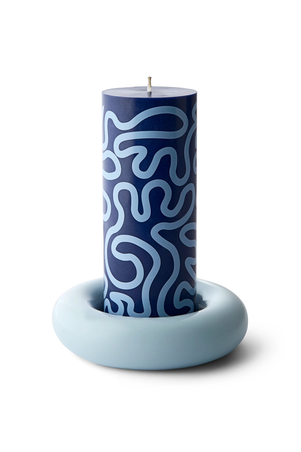 Studio About Bob Candle Holder, Large in Light Blue