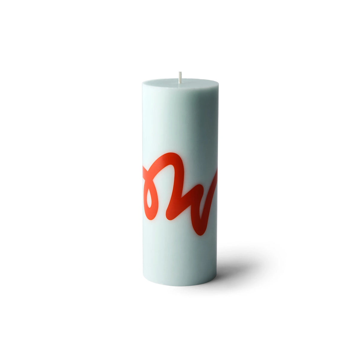 Studio About Pillar Candle in mint and red