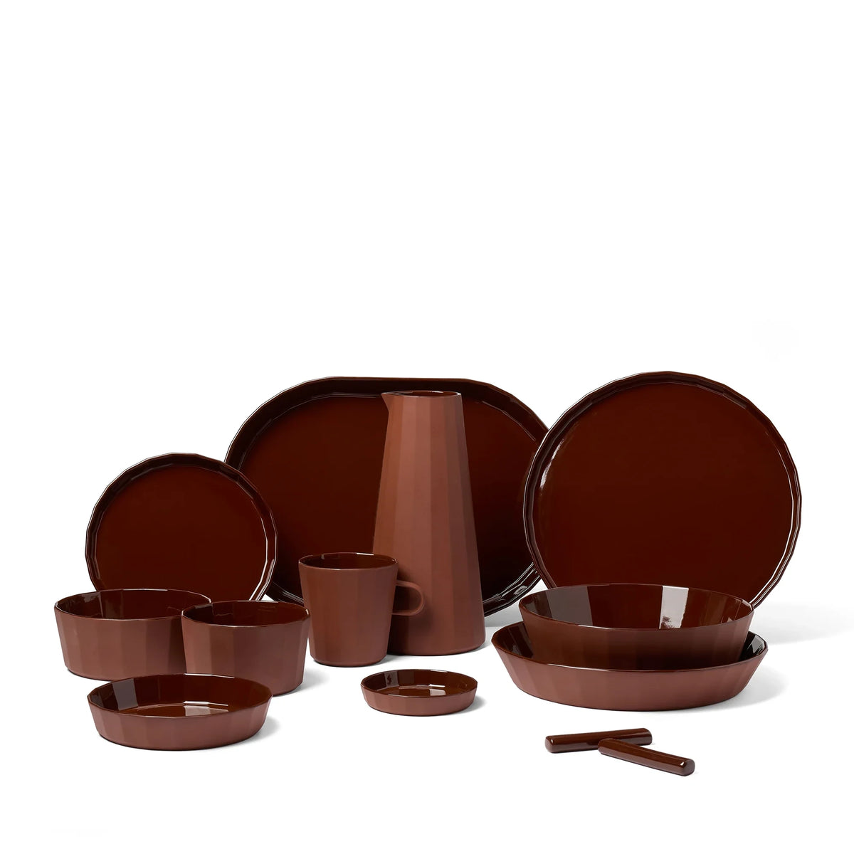 Fade Porcelain Teapot in Cacao by The Conran Shop