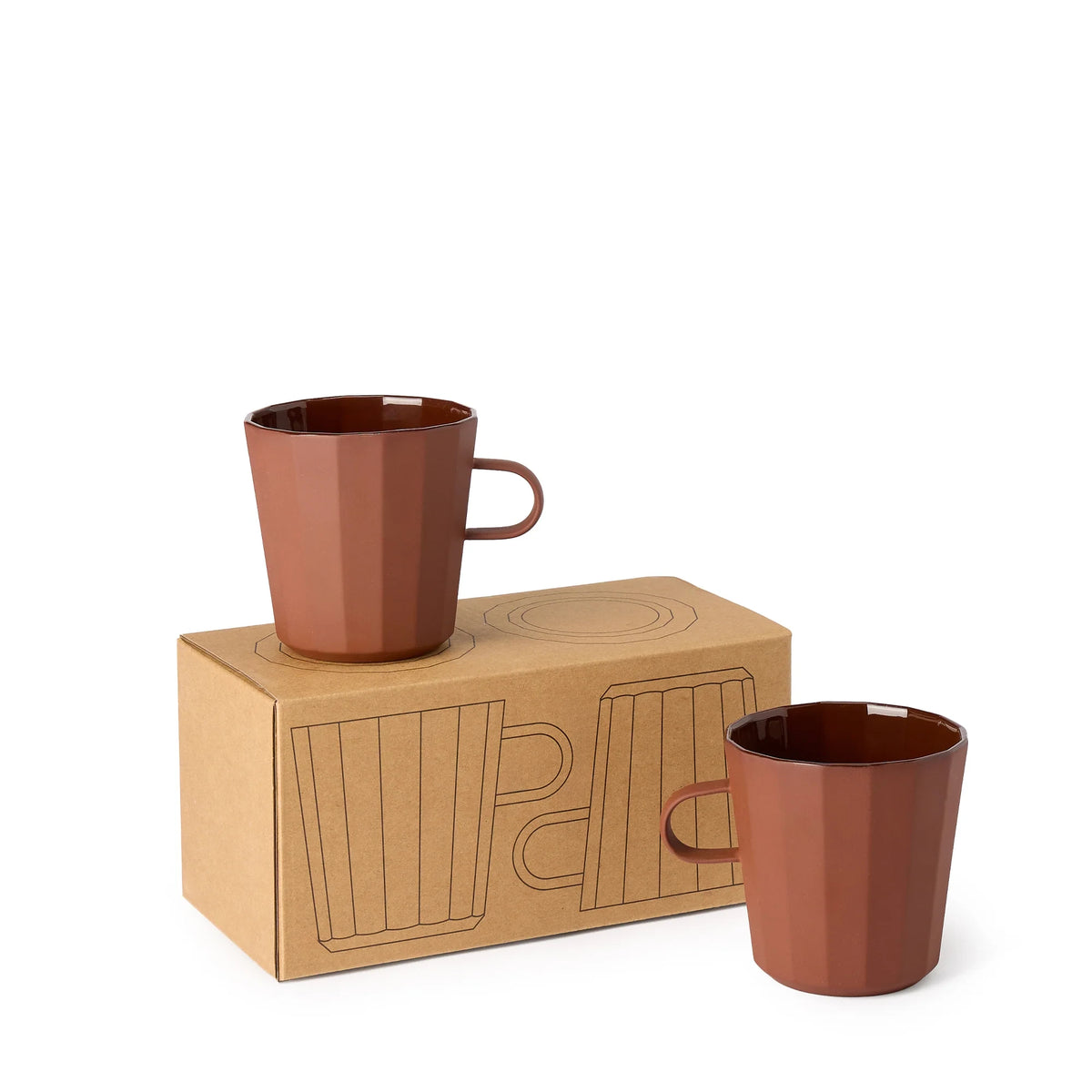 Fade Mug Set of 2 in Cacao by The Conran Shop