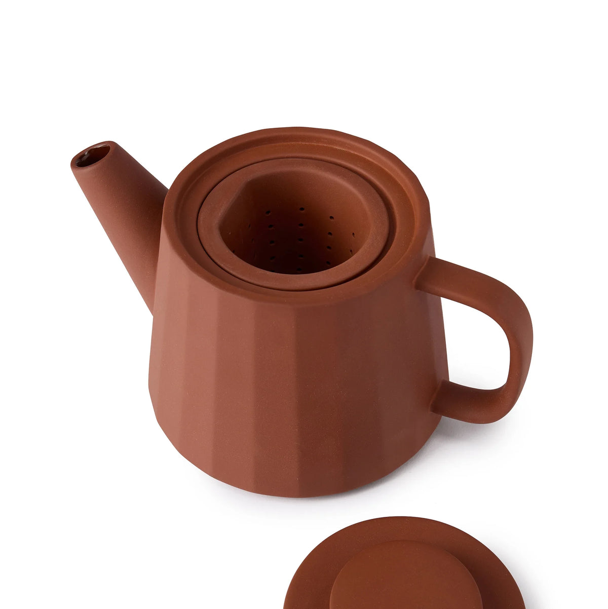 Fade Porcelain Teapot in Cacao by The Conran Shop