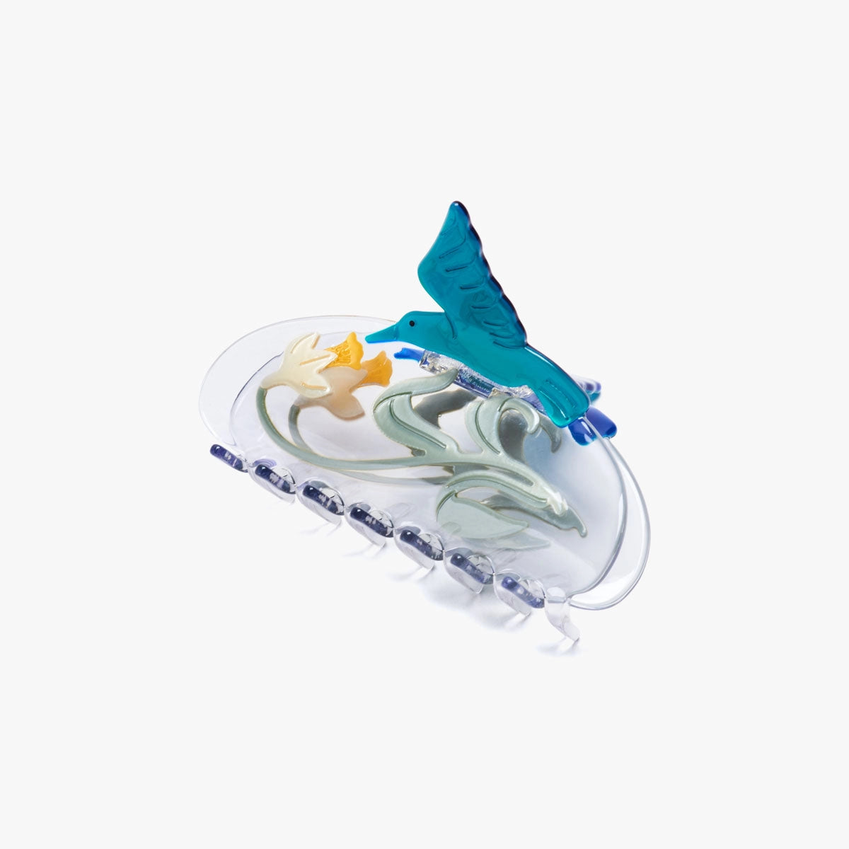 Winona Irene Narcissus & Hummingbird Acetate Hair Claw