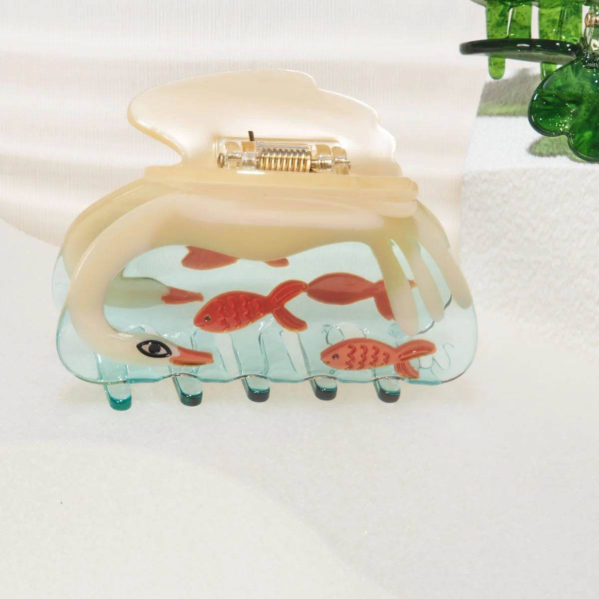 Winona Irene The Swan & Goldfish Acetate Hair Claw
