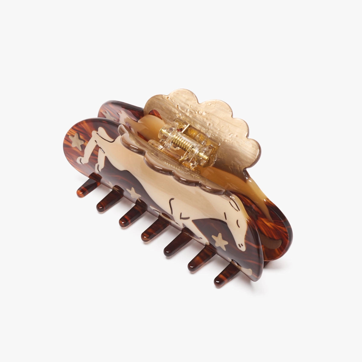 Winona Irene Wild At Heart White Horse Hair Claw - Lifestory