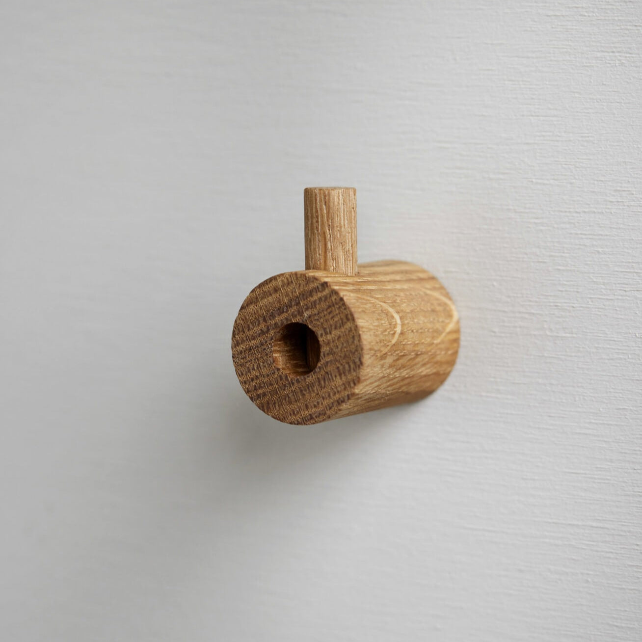 Moebe Wooden Wall Hook in Natural Oak