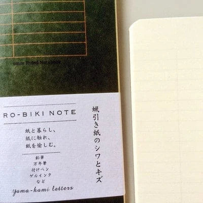 Yamamoto Paper RO-BIKI NOTE Slim Notebook - Various Formats - Lifestory