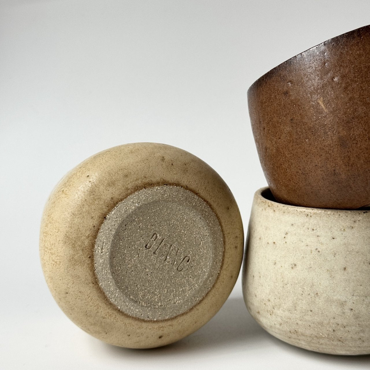 Latte Cup in Bark Glaze by Blanc Ceramics