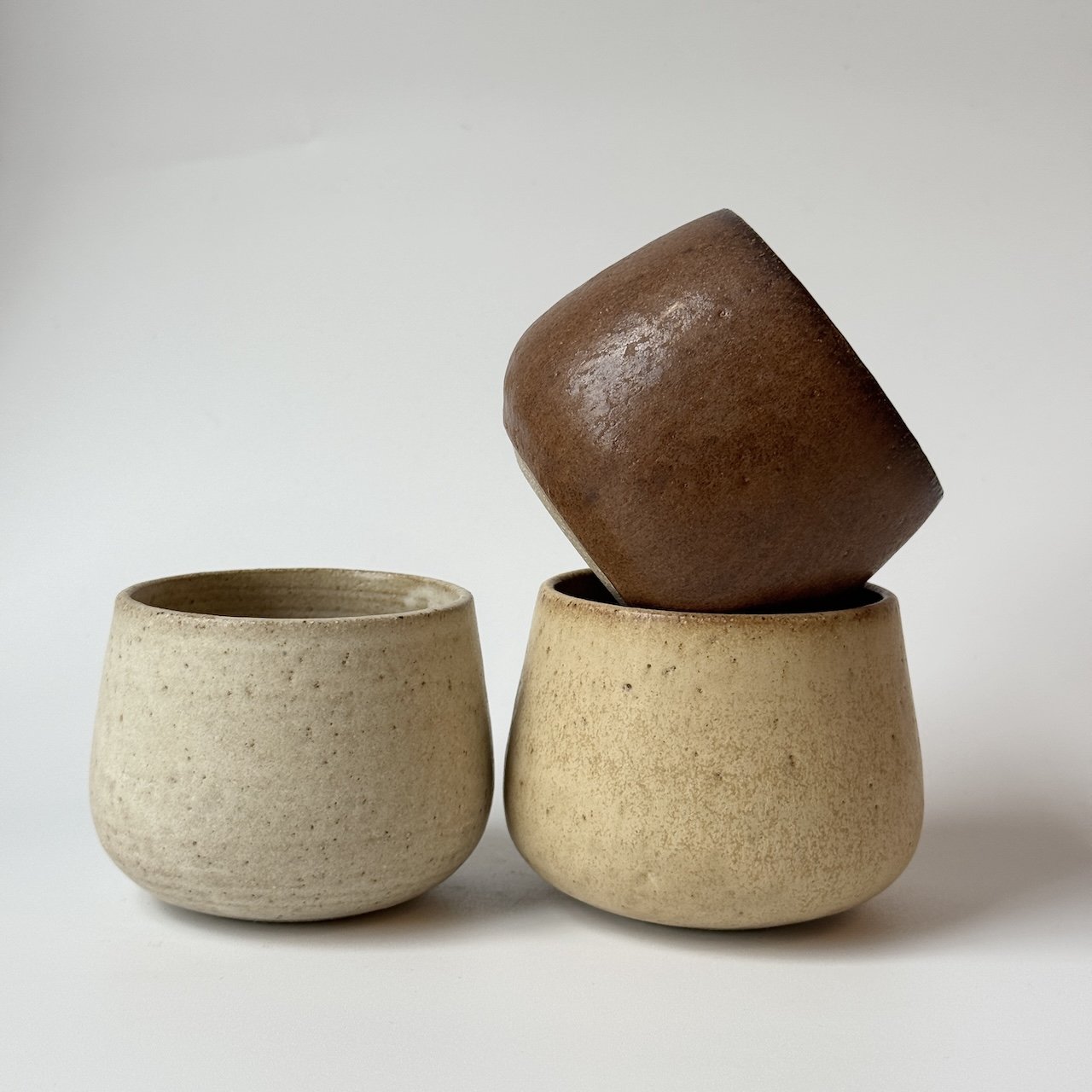 Latte Cup in Bark Glaze by Blanc Ceramics