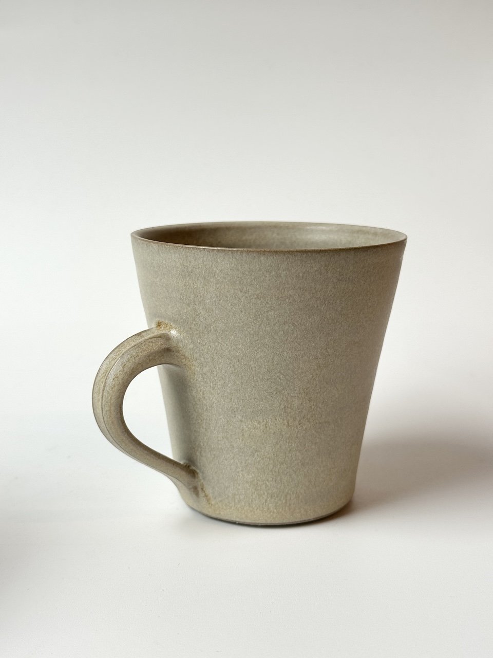 Large Flared Mug with Handle | Cloud White | by Borja Moronta