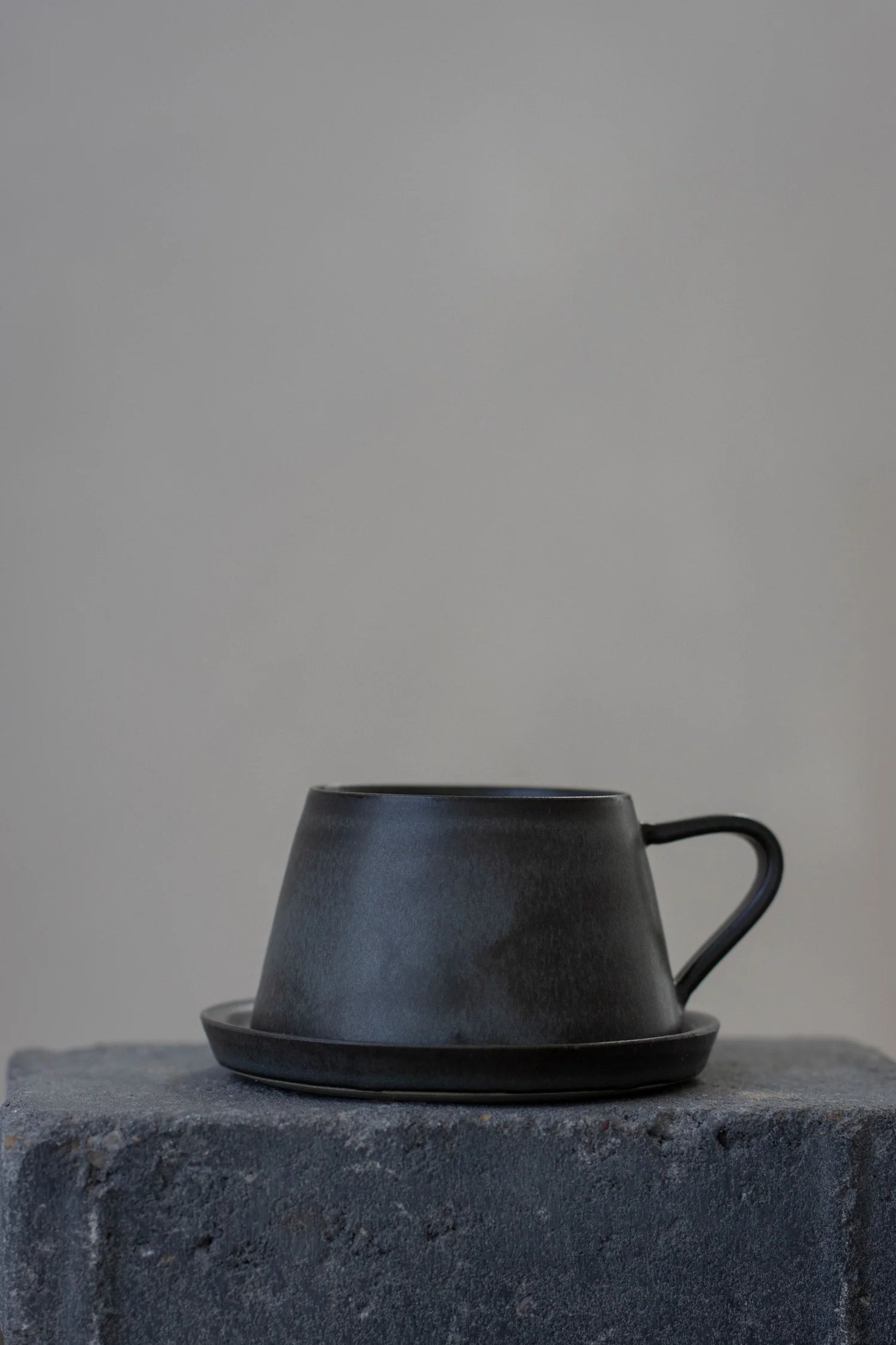 Tapered Cup & Saucer | Nightshade Blue | by Borja Moronta - Lifestory