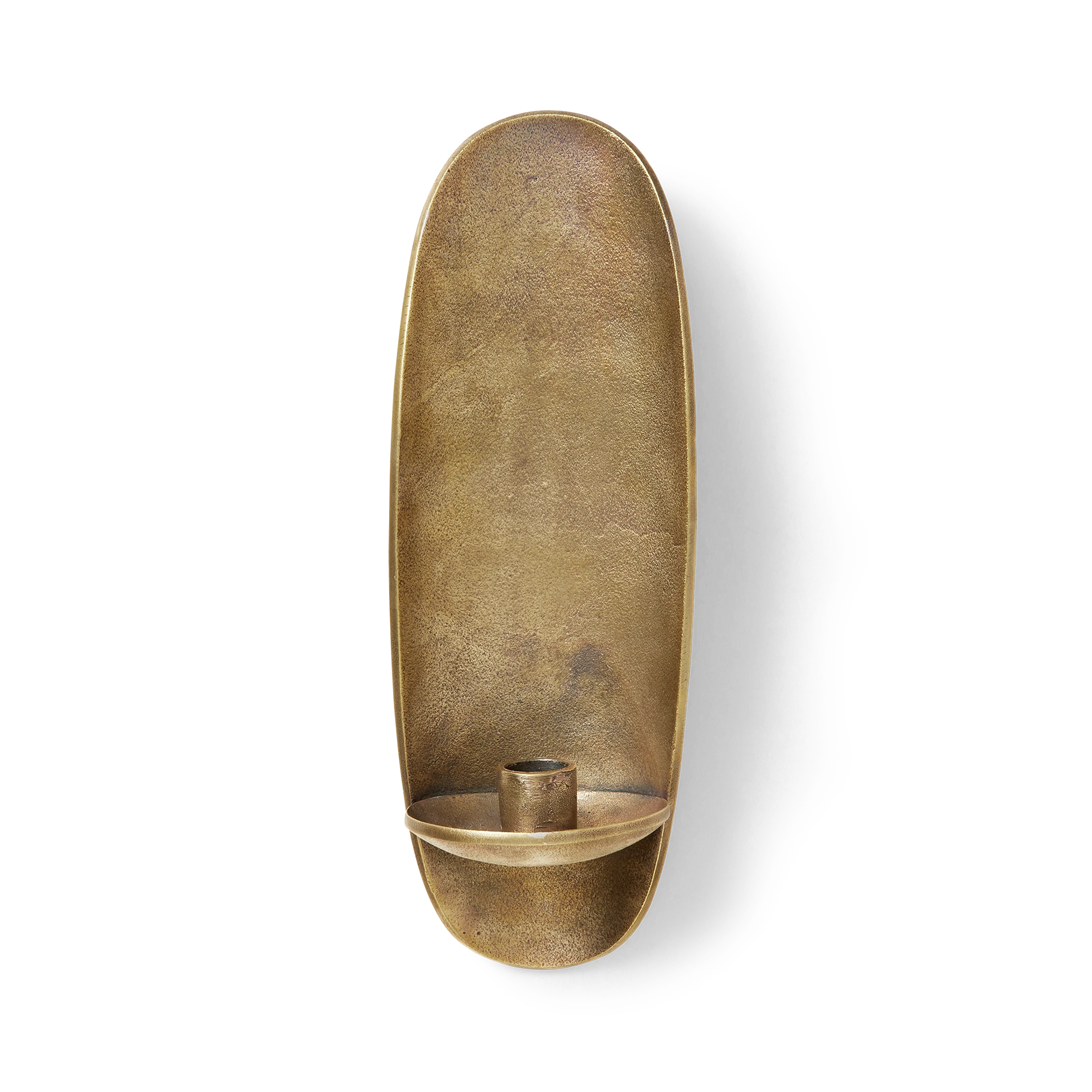 Ferm Living Agapé Wall Candle Holder  in Rustic Brass Finish