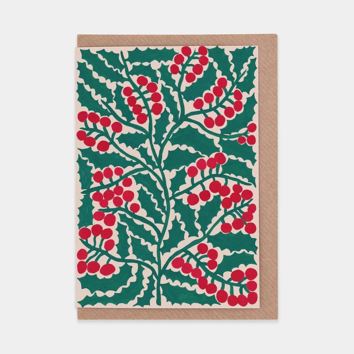 Holly Christmas Card | Blank | by Evermade - Lifestory