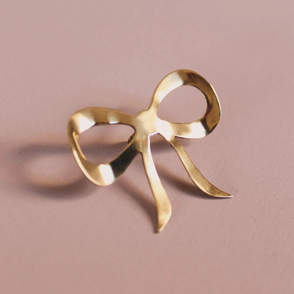 Jules & Clem Golden Bow Brooch | Lifestory