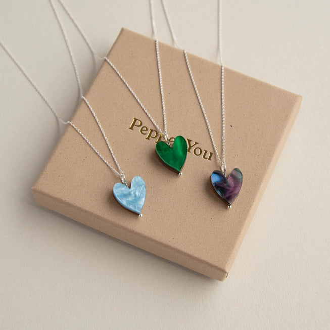 Love Grows Silver Necklace | Acrylic & Sterling Silver | by Pepper You - Lifestory