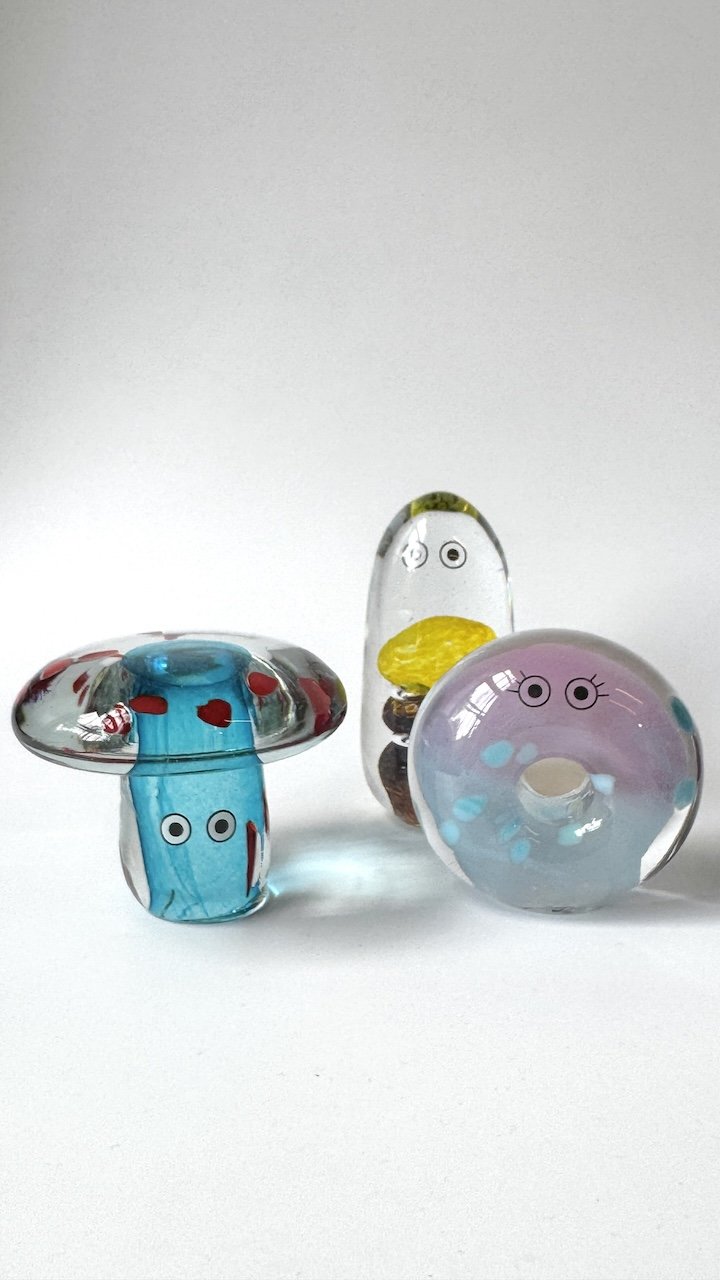 Crystal Blob | Remi | Shroom | handblown by Studio Arhoj