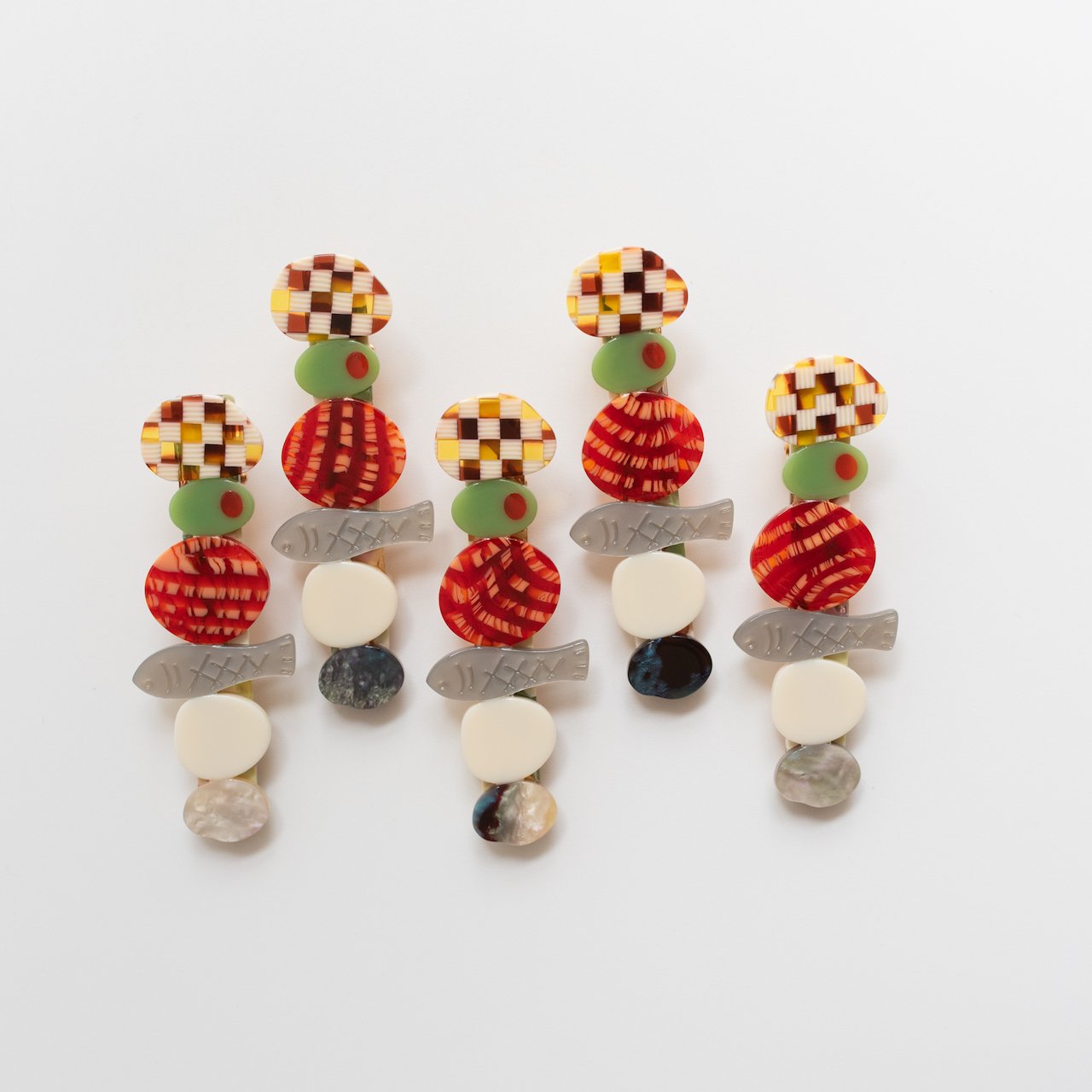 Winona Irene Hors D’oeuvre Appetiser Alligator Hair Clip - Lifestory