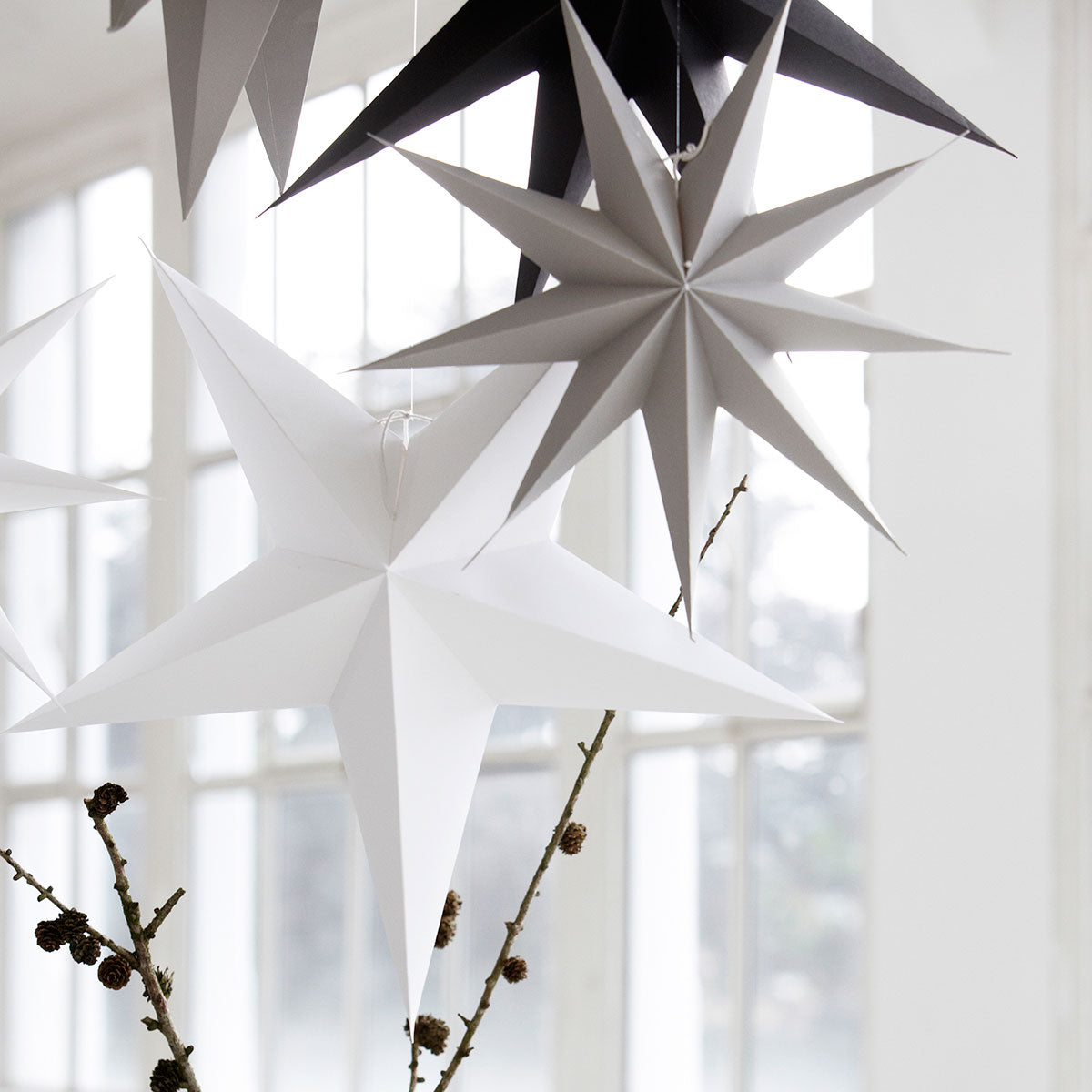 Star | 60 cm | 9 point | White, Grey or Brown - Lifestory