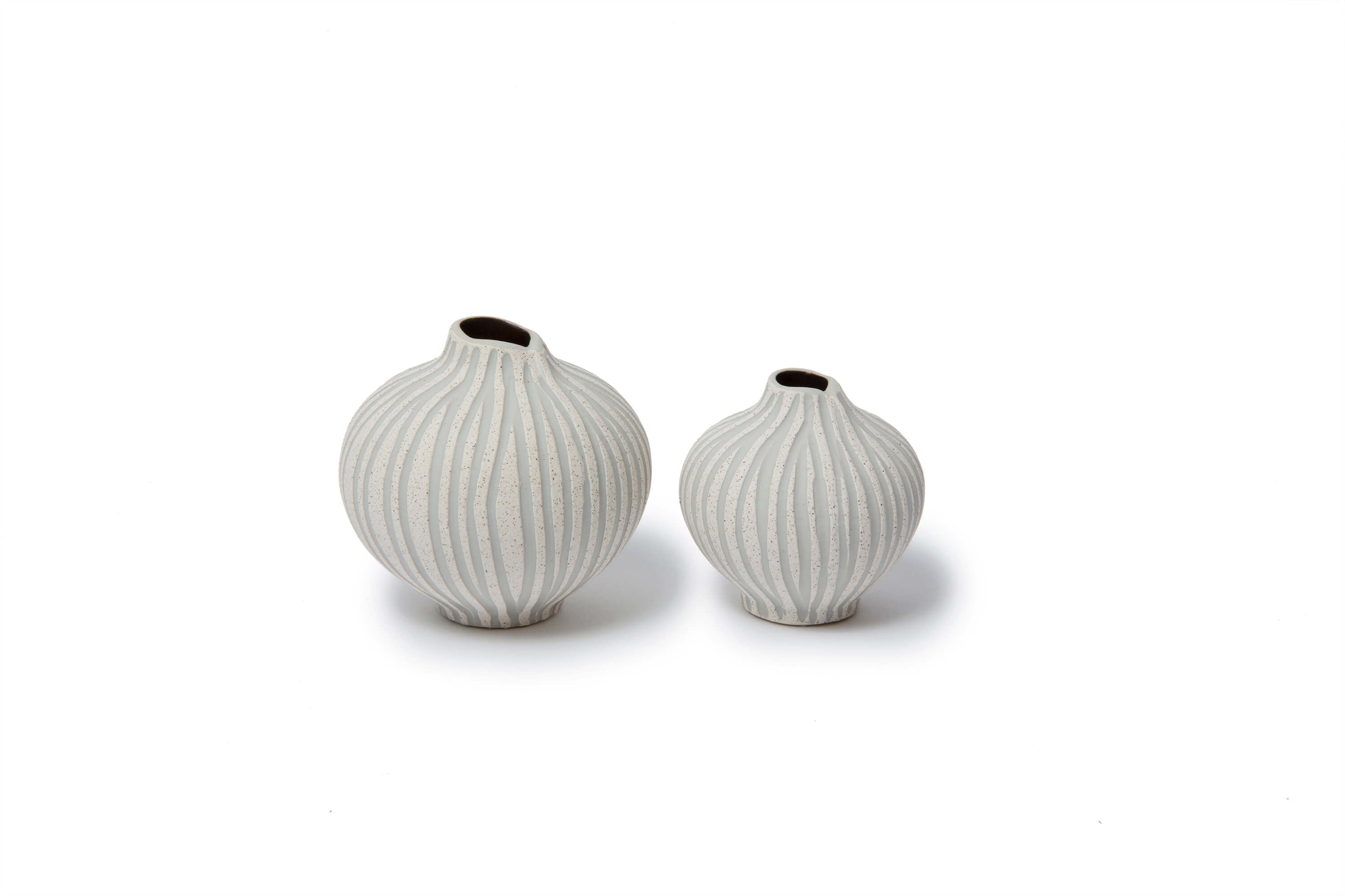 Line Vase | Small | Sand White Stone Stripe | by Lindform - Lifestory - Lindform